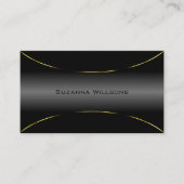 Luxuriezwart met Gold Border Cool en stijlvol Visitekaartje (Voorkant)