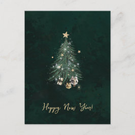 Luxurious, artistic design with a festive tree briefkaart