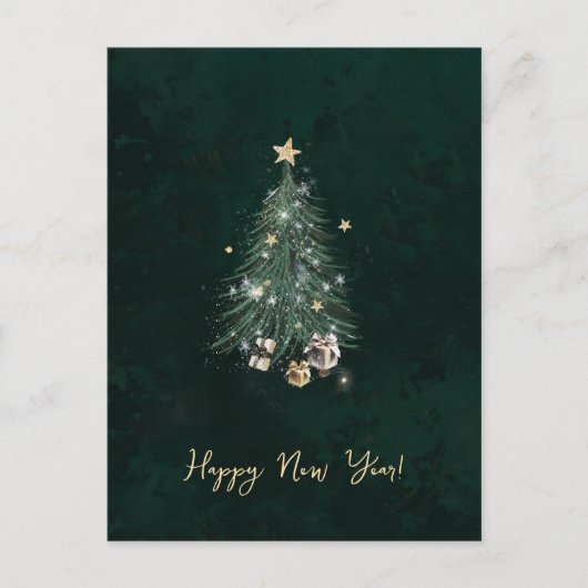 Luxurious, artistic design with a festive tree briefkaart (Voorkant)