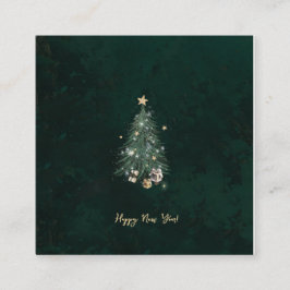 Luxurious, artistic design with a festive tree informatiekaartje