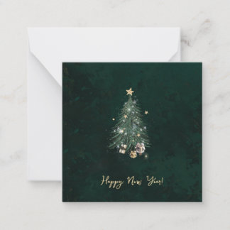 Luxurious, artistic design with a festive tree notitiekaartje
