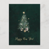 Luxurious, artistic design with a festive tree uitnodiging briefkaart (Voorkant)