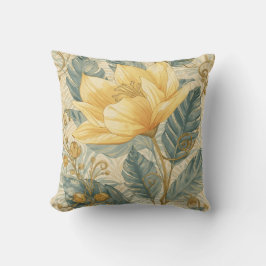 Luxurious, Beautiful Yellow Lemon Flower Pattern Kussen