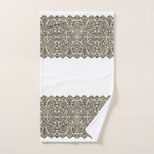 LUXURIOUS BLACK GOLD Lace op white Bath Towel Set Bad Handdoek (Handdoek)