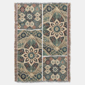 luxurious blanket with elegant geometric 🍁 deken (Voorkant Verticaal)