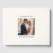 Luxurious Boho Wedding with Subtle Floral Accents Gastenboek (Achterkant)