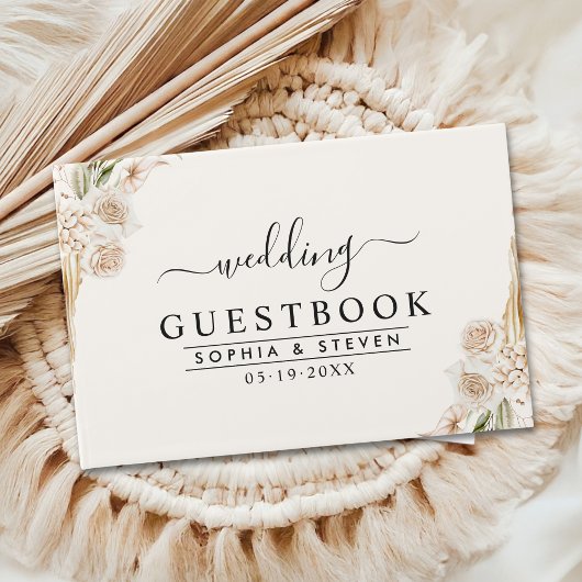 Luxurious Boho Wedding with Subtle Floral Accents Gastenboek