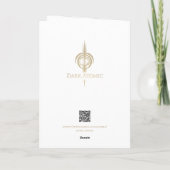 Luxurious Elegant Gold Frame Photo Christmas Card Kaart (Achterkant)