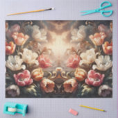 Luxurious Ethereal Baroque Floral Decoupage Tissuepapier (Craft)
