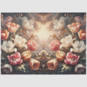Luxurious Ethereal Baroque Floral Decoupage Tissuepapier (Voorkant)