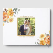 Luxurious Floral Wedding with Orange Flowers Gastenboek (Achterkant)