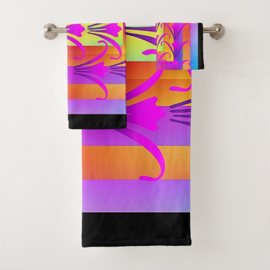 LUXURIOUS GEMENGD FLORA BAD HANDDOEK (Insitu)