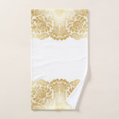 LUXURIOUS GOLD Lace Sheen-ontwerp Bad Handdoek (Handdoek)