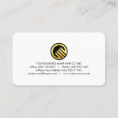 Luxurious Gold Wave Layers CEO Visitekaartje (Achterkant)