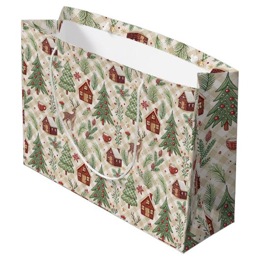 Luxurious Holiday Gift Bag Groot Cadeauzakje (Achterkant Gekanteld)