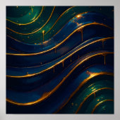 Luxurious Jewel Tone Ooze Wallpaper and Art Print (Voorkant)