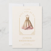 Luxurious JR Bridesmaid Pink Dress Ornamental Dome (Voorkant)