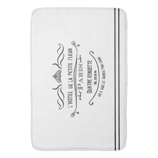 Luxurious L’ hotel De La Petite Fleur Badmat (Voorkant Verticaal)