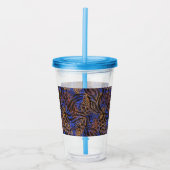 Luxurious Leopard and Zebra Print Pattern Acryl Drinkbeker (Voorkant)
