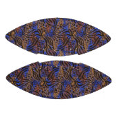 Luxurious Leopard and Zebra Print Pattern American Football (Panelen)