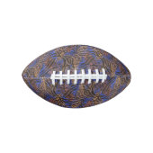 Luxurious Leopard and Zebra Print Pattern American Football (Voorkant)