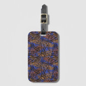 Luxurious Leopard and Zebra Print Pattern Bagagelabel (Voorkant (verticaal))