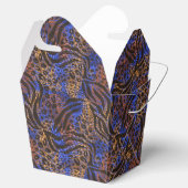 Luxurious Leopard and Zebra Print Pattern Bedankdoosjes (Geopend)