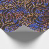 Luxurious Leopard and Zebra Print Pattern Cadeaupapier (Hoek)