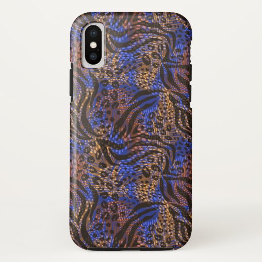 Luxurious Leopard and Zebra Print Pattern Case-Mate iPhone Case (Achterkant)