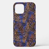 Luxurious Leopard and Zebra Print Pattern Case-Mate iPhone Case (Achterkant)