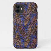 Luxurious Leopard and Zebra Print Pattern Case-Mate iPhone Case (Achterkant)