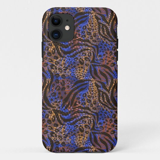 Luxurious Leopard and Zebra Print Pattern Case-Mate iPhone Case (Achterkant)