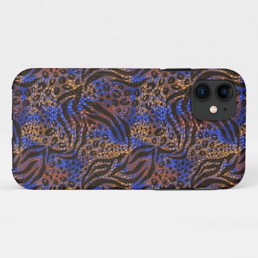 Luxurious Leopard and Zebra Print Pattern Case-Mate iPhone Case (Achterkant (horizontaal))