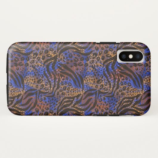 Luxurious Leopard and Zebra Print Pattern Case-Mate iPhone Case (Achterkant (horizontaal))