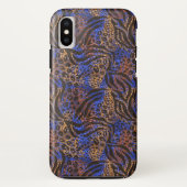 Luxurious Leopard and Zebra Print Pattern Case-Mate iPhone Case (Achterkant)