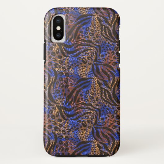 Luxurious Leopard and Zebra Print Pattern Case-Mate iPhone Case (Achterkant)