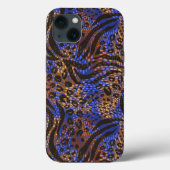 Luxurious Leopard and Zebra Print Pattern Case-Mate iPhone Case (Achterkant)