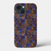 Luxurious Leopard and Zebra Print Pattern Case-Mate iPhone Case (Achterkant)