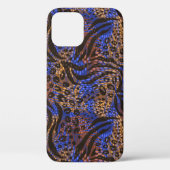 Luxurious Leopard and Zebra Print Pattern Case-Mate iPhone Case (Achterkant)