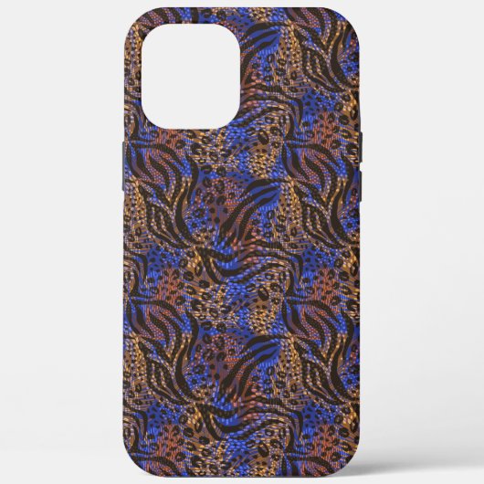Luxurious Leopard and Zebra Print Pattern Case-Mate iPhone Case (Achterkant)