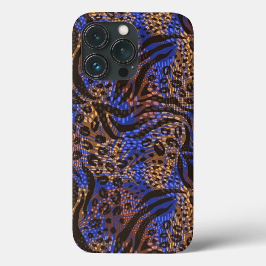 Luxurious Leopard and Zebra Print Pattern Case-Mate iPhone Case (Achterkant)