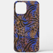 Luxurious Leopard and Zebra Print Pattern Case-Mate iPhone Case (Achterkant)
