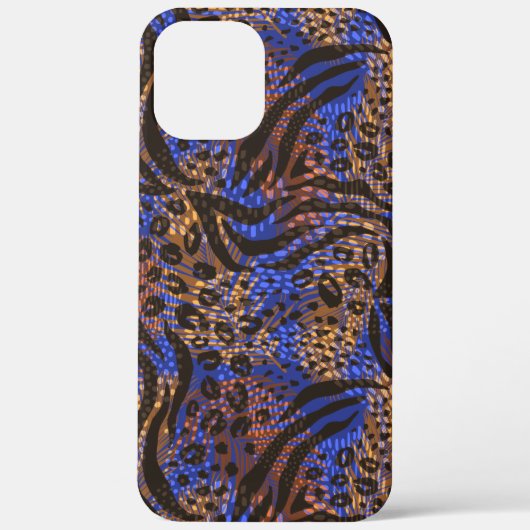 Luxurious Leopard and Zebra Print Pattern Case-Mate iPhone Case (Achterkant)