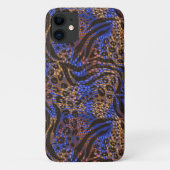 Luxurious Leopard and Zebra Print Pattern Case-Mate iPhone Case (Achterkant)