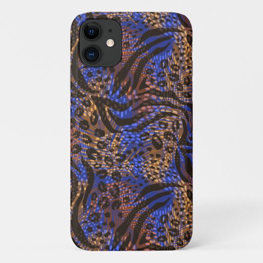 Luxurious Leopard and Zebra Print Pattern Case-Mate iPhone Case (Achterkant)