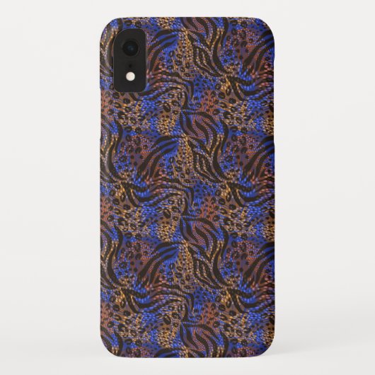 Luxurious Leopard and Zebra Print Pattern Case-Mate iPhone Case (Achterkant)