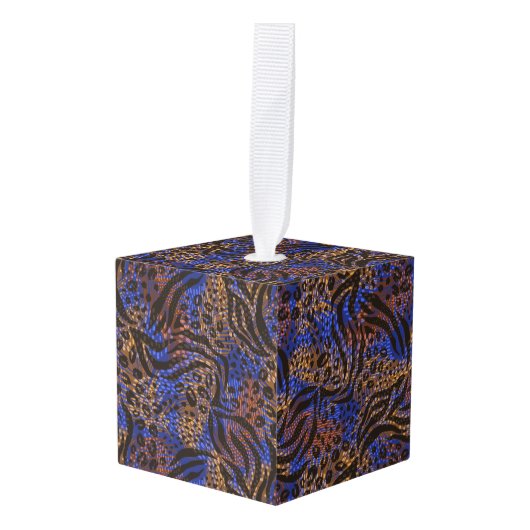 Luxurious Leopard and Zebra Print Pattern Decoratie (Voorkant hoekig)