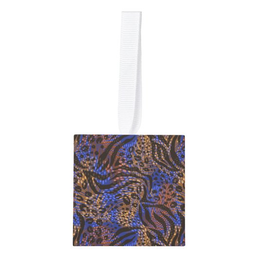 Luxurious Leopard and Zebra Print Pattern Decoratie (Voorkant)