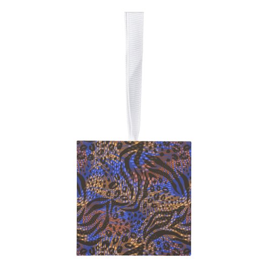 Luxurious Leopard and Zebra Print Pattern Decoratie (Rechts)