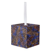 Luxurious Leopard and Zebra Print Pattern Decoratie (Achter hoekig)